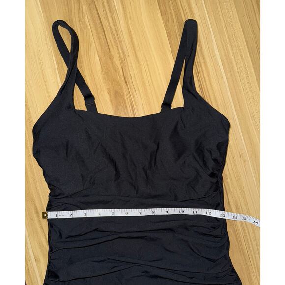 Athleta Square Neck Shirred One Piece swimsuit - size M - SW3 - Picture 5 of 8